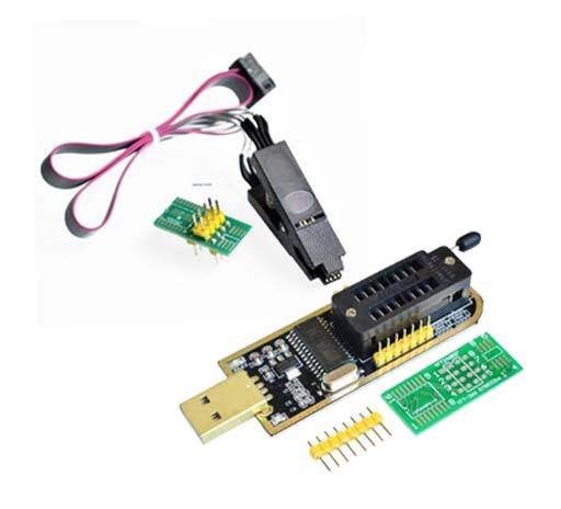 Mô-đun Lập Trình USB BIOS EEPROM Flash Sê-ri CH341A 24 25 + Kẹp Kiểm Tra SOIC8 SOP8 Cho EEPROM 93CXX / 25CXX / 24CXX