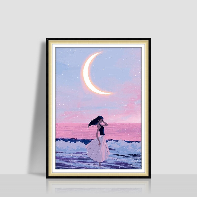 PL 5D Diamond Cross Stitch Cartoon World abstract Diamond Painting Diy Paste Diamond Embroidery Point Drill Home Decoration 40x50cm