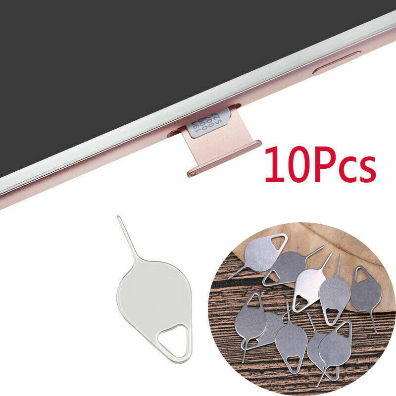 10 Chiếc Khay Đẩy Thẻ SIM Dụng Cụ Tháo Chốt Mở Cho Điện Thoại Di Động
