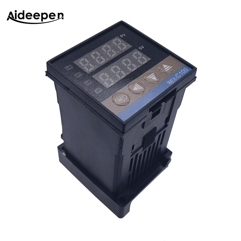 REX-C100 Mới Bộ Điều Khiển Nhiệt Độ Thông Minh PID Bộ Điều Nhiệt Đa Năng Loại K REX C100 Đầu Ra Rơ Le SSR