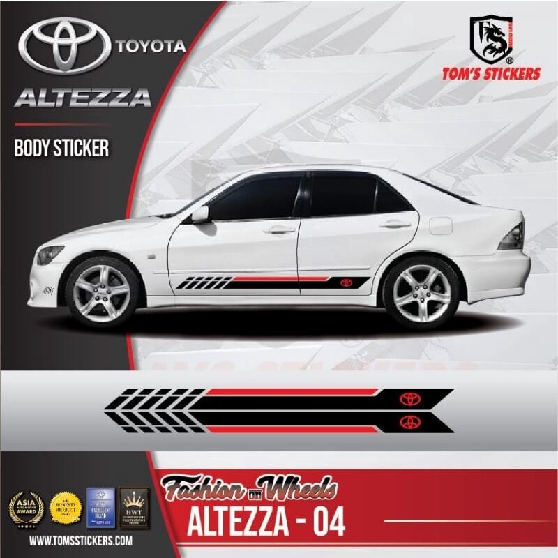 👍👍 TOYOTA ALTEZZA CAR BODY STICKER SET ALTEZZA - 04 | Lazada