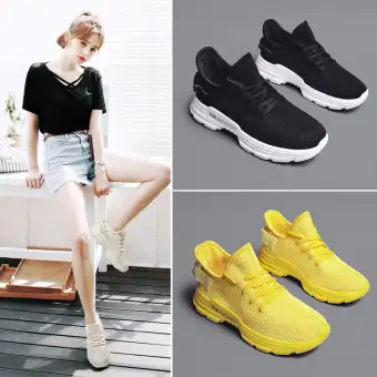 lemon yellow sneakers