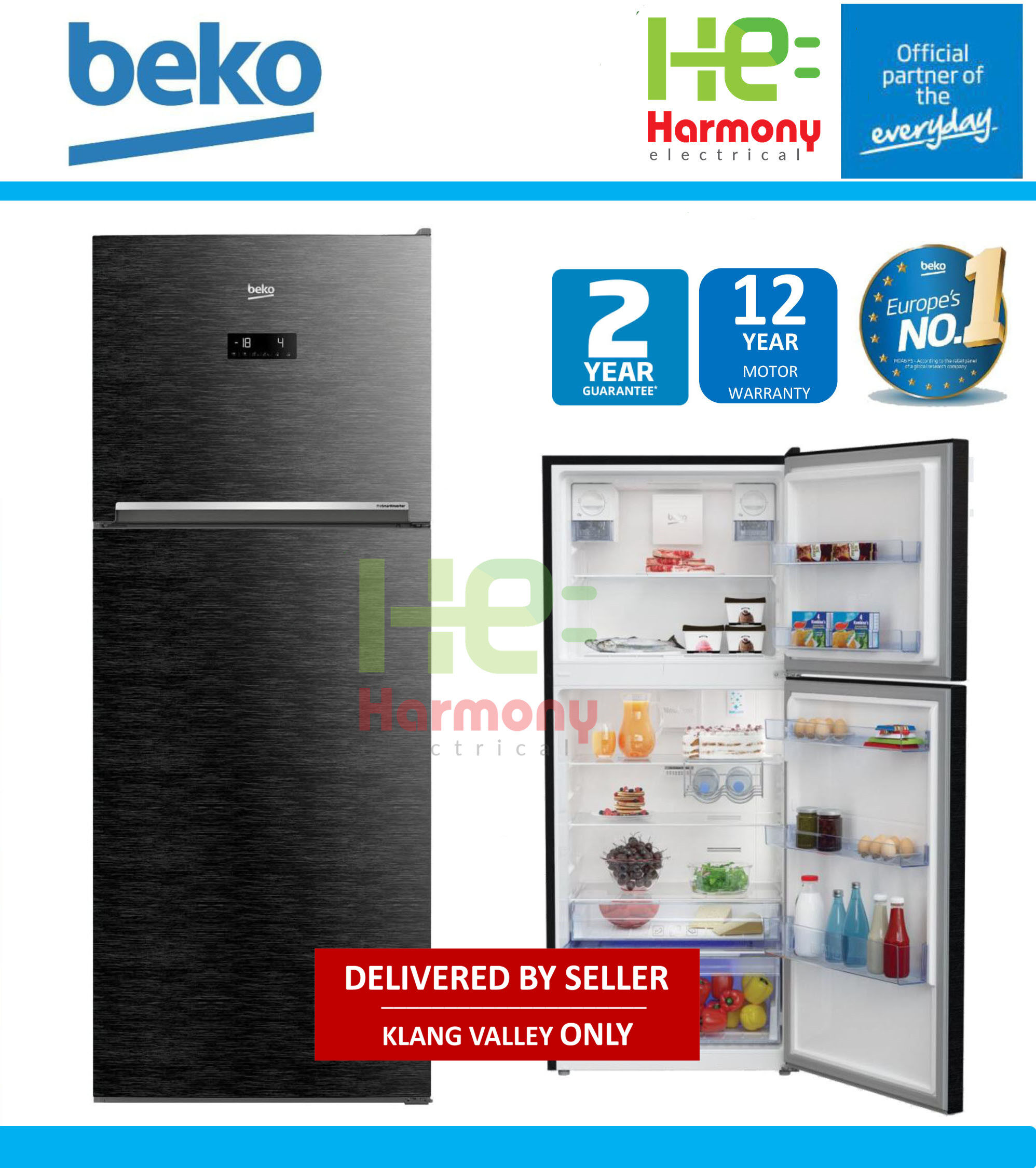 beko 470l fridge
