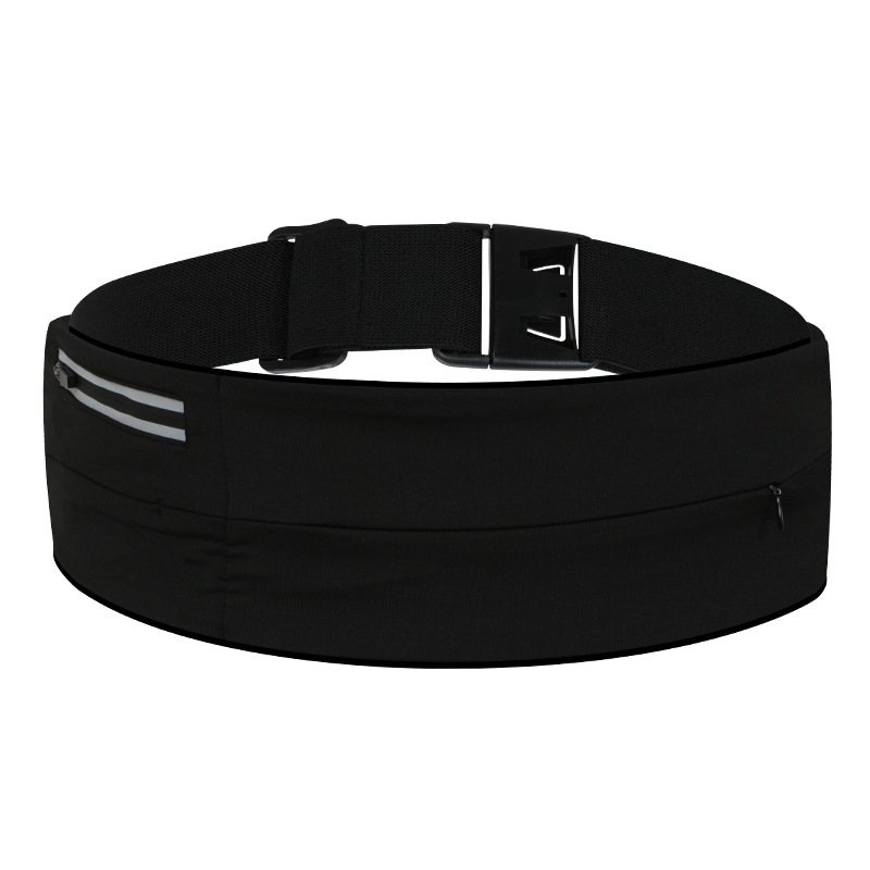 Trail Running Waist Bag Anti-loss Keychain Reflective Jogging Marathon Waist Pack Gym Fitness Phone Holder Belt Bag FF062