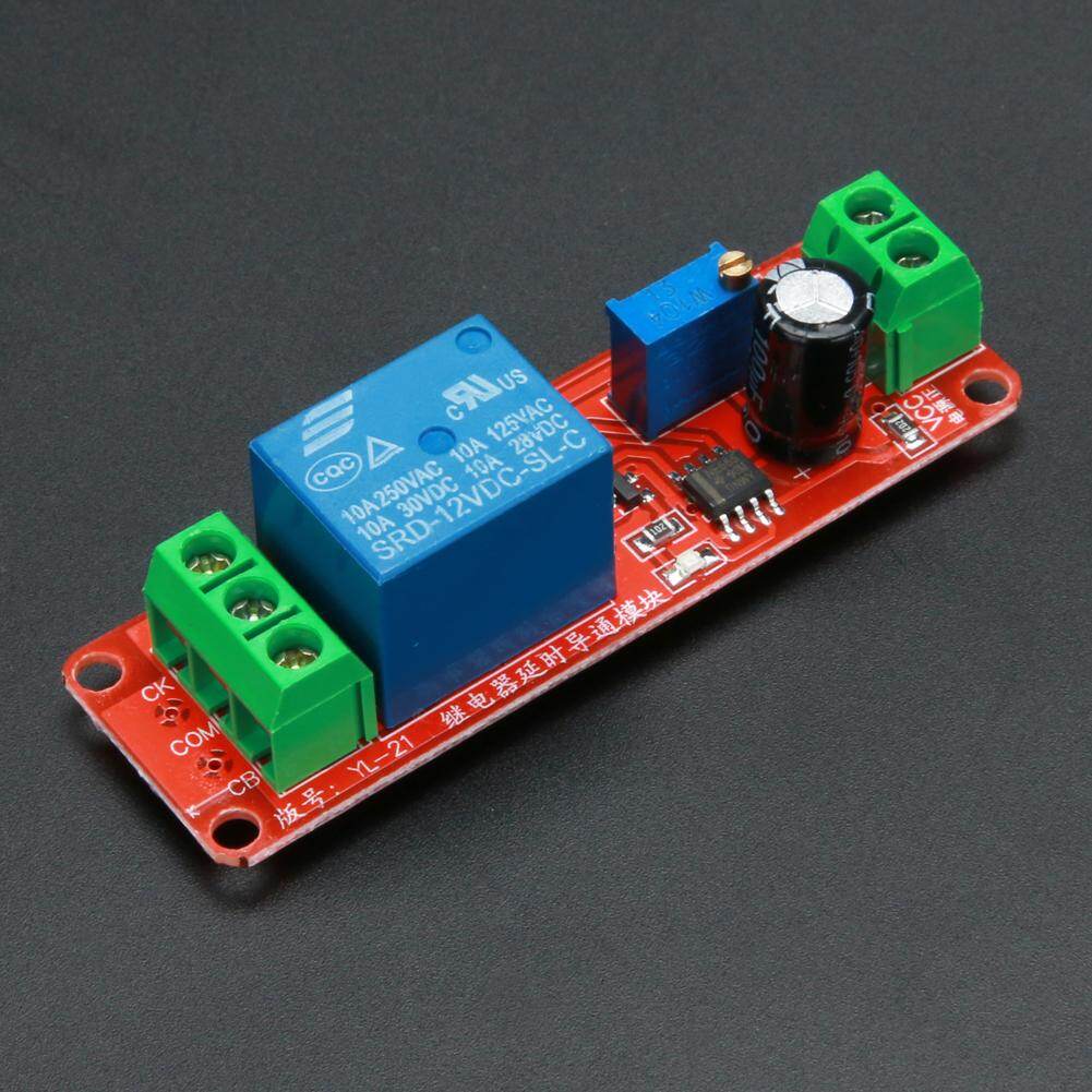 2 Cái DC 12V Độ Trễ Rơle Shield NE555 Công Tắc Hẹn Giờ Mô-đun Điều Chỉnh