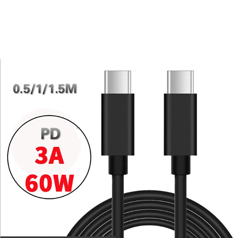 Cáp USB C Sạc Nhanh 3A 60W Type-C Sang Type-C Cáp Sạc Nhanh PD Cho Samsung Cáp Dữ Liệu