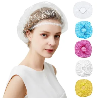 disposable plastic hair caps