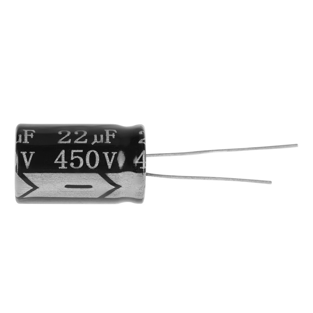 20pcs 450V 22uf 105℃ Long Leads Axial Capacitors Electrolytic Polarized Capacitors Polarized Capacitors Tube 450V Capacitors Amplifier