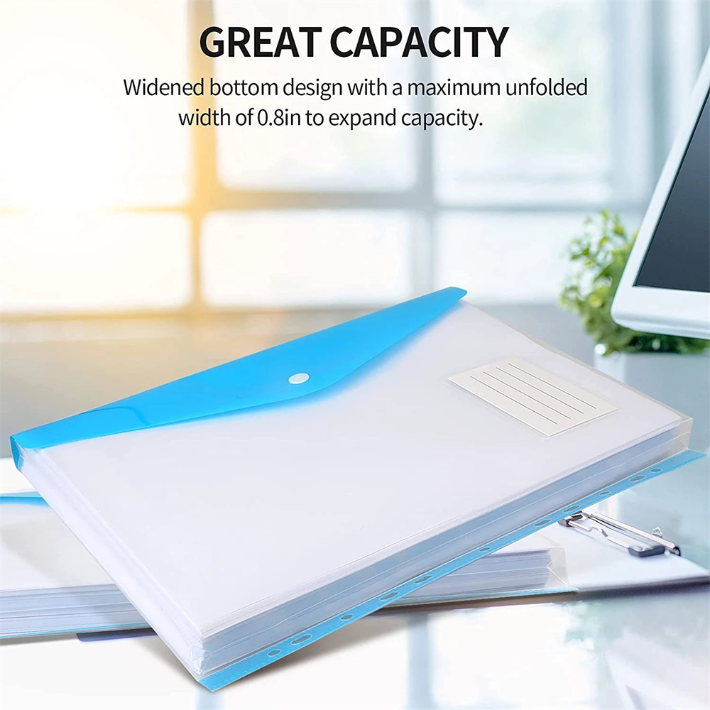 Supplies Files For Folders Office Wallets Bags Document Size Plastic File