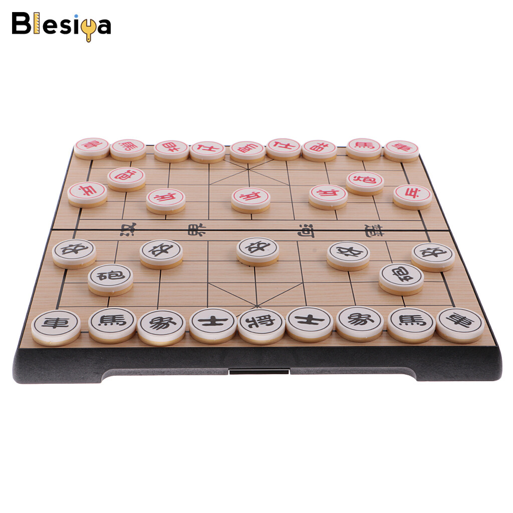 Blesiya Magnetic Chinese Chess Checkers Xiangqi Chess for Family Game