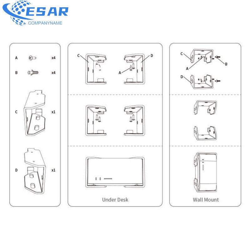 Acrylic Bracket Compatible For Mac Studio Desktop / Wall-mounted Holder Support Frame Host Box Storage Rack