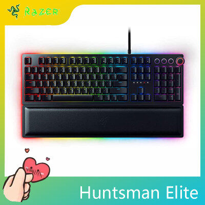 Razer Huntsman Elite คีย์บอร์ดเล่นเกม Razer สวิตช์ไฟสำหรับ PC คอมพิวเตอร์แล็ปท็อป