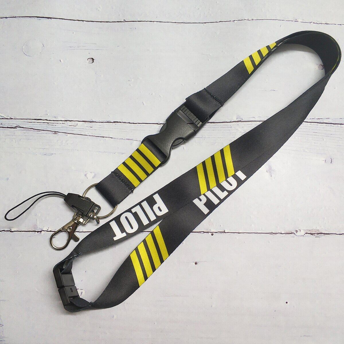 Mifavipa Polyester Aviation Lanyards Boeing Neck Strap Chaveiro Key Chain Boeing Llavero Lanyard Keychain For ID Card Pilot Gift