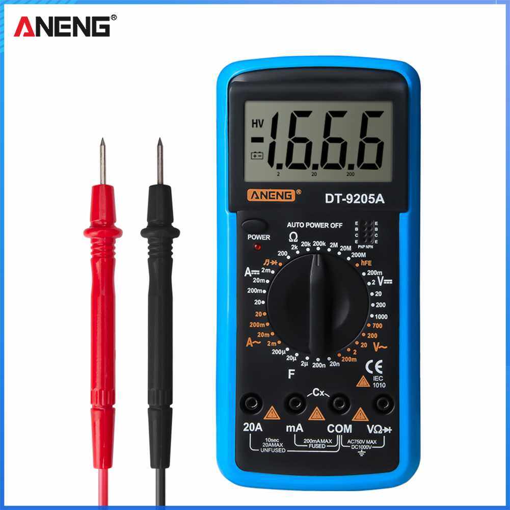 【ANENG】ANENG DT-9205A Vôn Kế Kỹ Thuật Số Đồng Hồ Đo Điện Áp Máy Đo Điện Trở