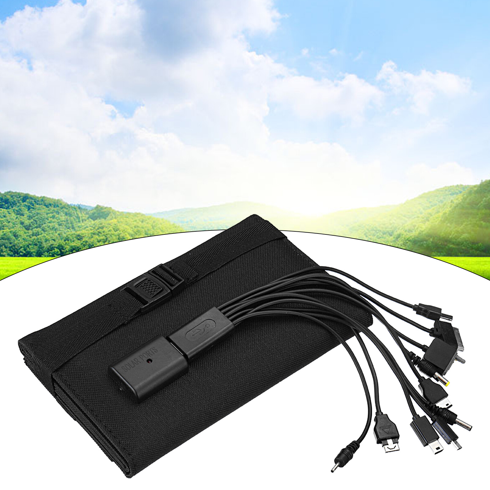 Solar Panel Foldable Ultra-thin Sensitive Fast Charging Waterproof 10W Portable Battery Charger Solar System for Phone Useful Solar Charging