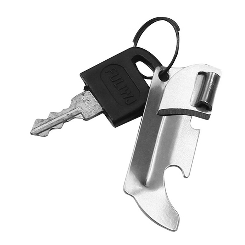 Tinmou Utili-key Stainless Steel Multi-function Can Opener Opener Folding Mini Opener