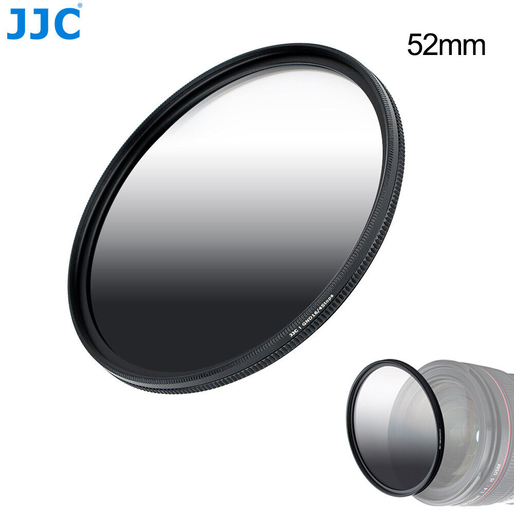 JJC 49-82mm Diameter Gradual Neutral Density Filter 4-stop Exposure Reduction 4.6mm Aluminium Alloy Frame and 8-layer Coating for Shooting Scenes with a Large Contrast Between the Sky and Ground 49mm 52mm 55mm 58mm 62mm 67mm 72mm 77mm 82mm