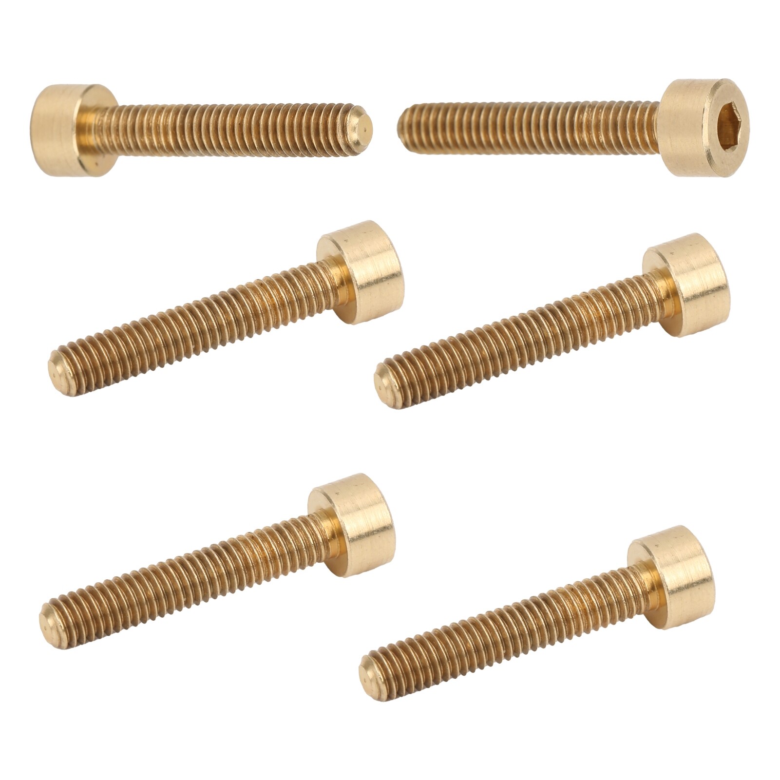 50Pcs Cap Hex Socket Screw Copper Fastener Hardware Tools Industrial Supplies M4