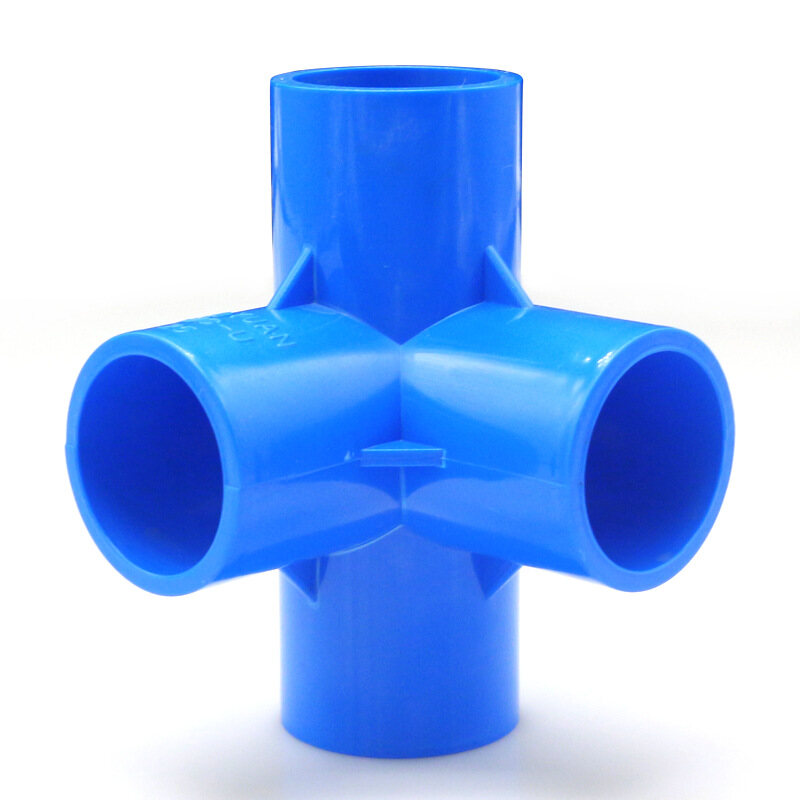PVC Corner Right Angle Joint Water Pipe Fittings Multi-interface 3 4 5