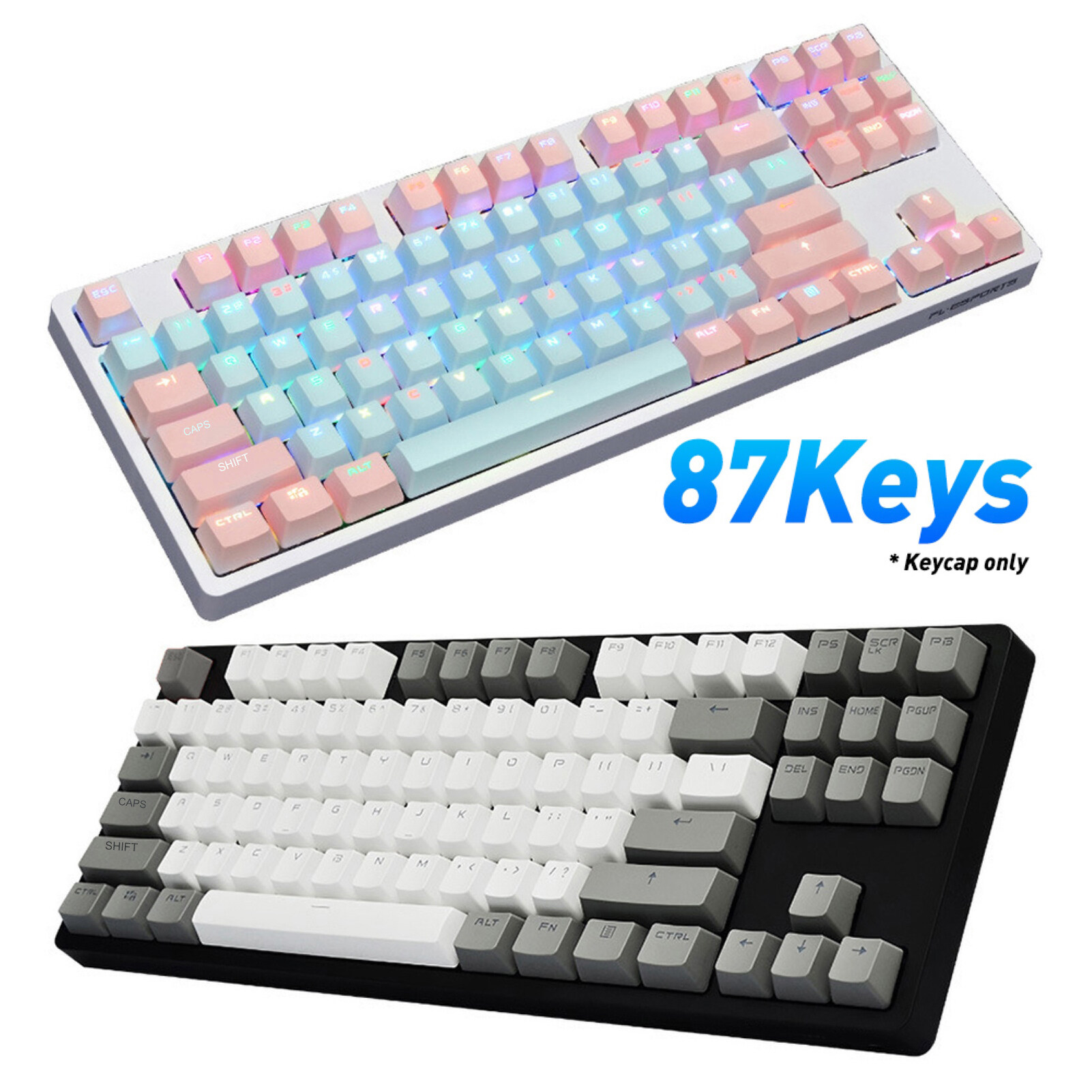 Bàn Phím Cơ 87 Phím | Top bán chạy Lazada Shopee Sendo Tiki 6 Henggu9749539 87 Cái/bộ PBT Màu Phù Hợp Với Ánh Sáng-Bằng Chứng Bàn Phím Cơ Khí Keycaps Thay Thế