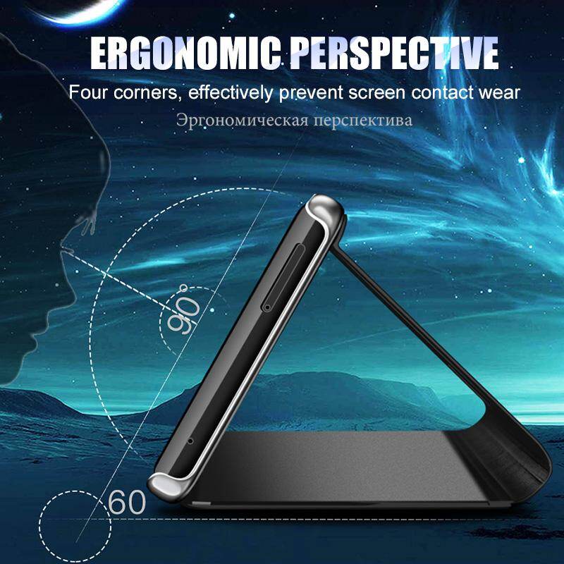 Clear View Mirror Case For Samsung Galaxy Note 9 / Note9 Leather Flip Stand Case Mobile Accessories Phone Cases Cover