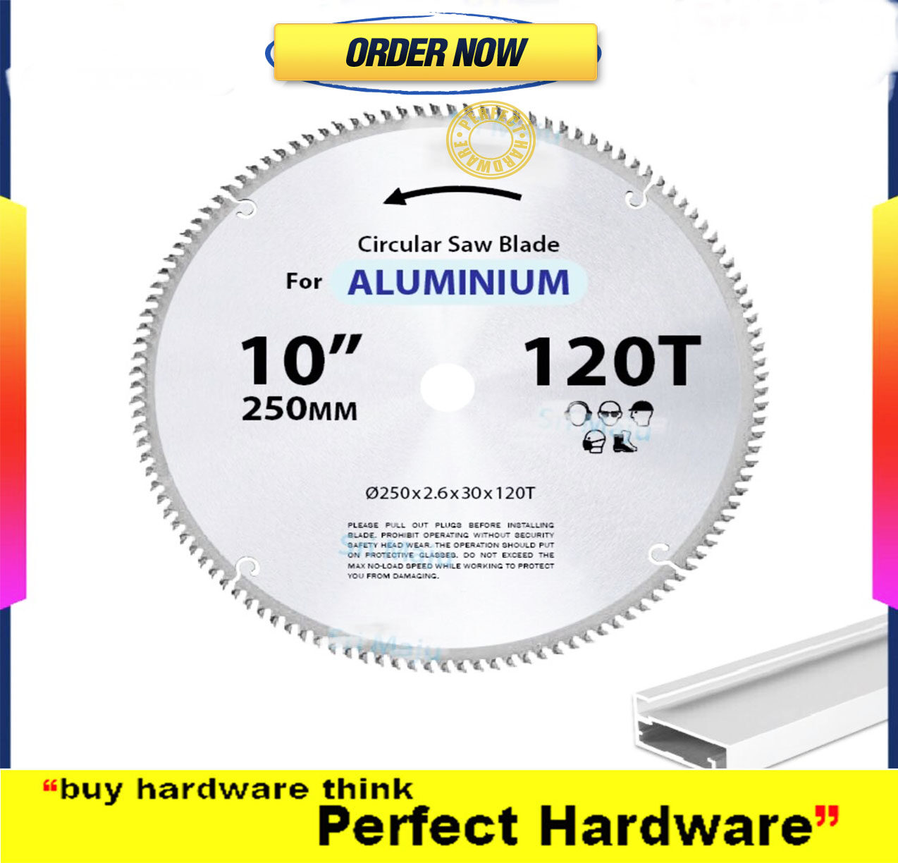 Aluminium Cut Circular Saw Blade 8''/10''/12'' x100T/120T Table Miter