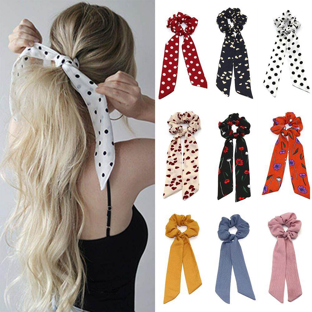 1 Pc Fashion Hair Accessories Women Floral Print Scrunchie Hair