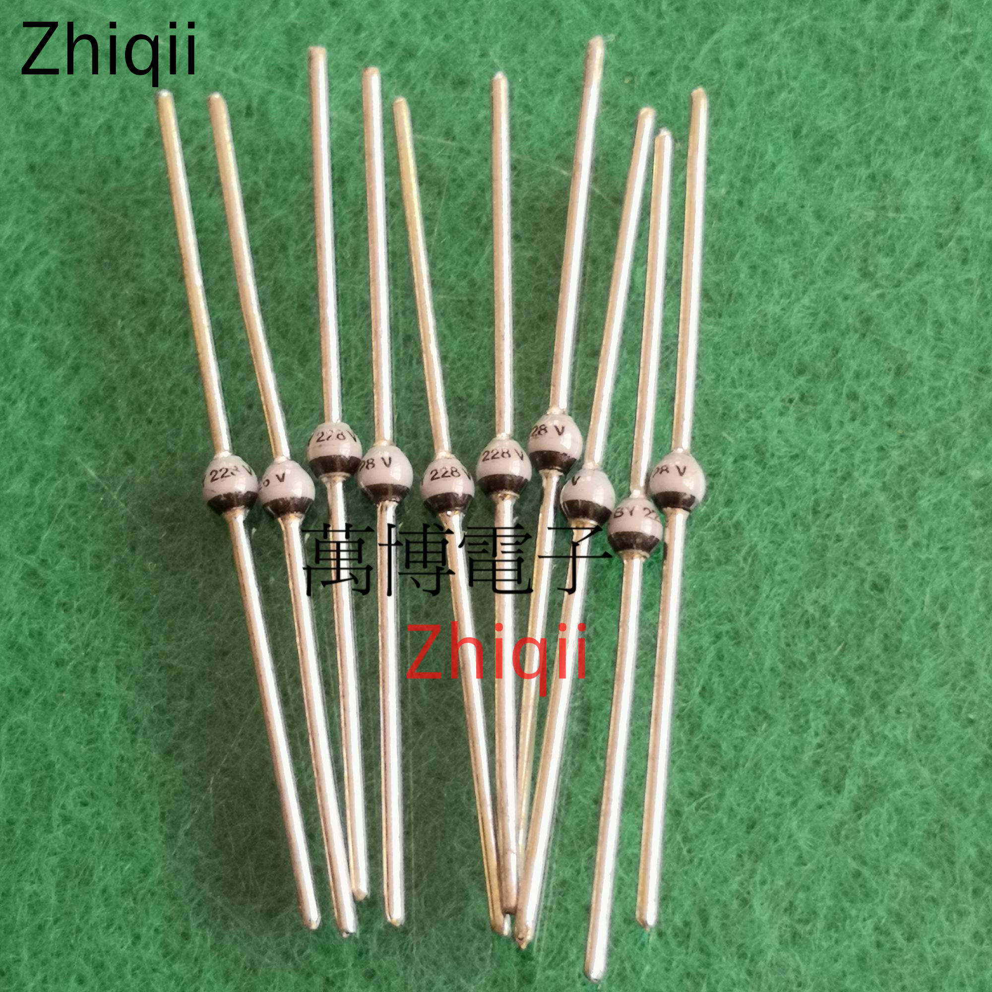 10pcs/lot vishay by228 brand new original diode by228 v 3a 1500v fast recovery diode 228 round bead diode