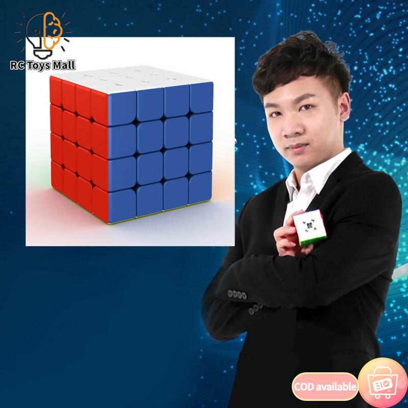 Moyu RS4M Magnetic Speed Cube 4x4 Stickerless Magic Cube Puzzle Toy