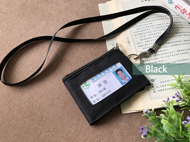 Material: Nylon Canvas Suitable for Card Specification: 54*85mm (Standard credit card size) Use: School Card, Bus Card, Access Card, ID Card Features: Stylish simplicity Quite durable, for prolonged use Perfect for you to protect your business card, work