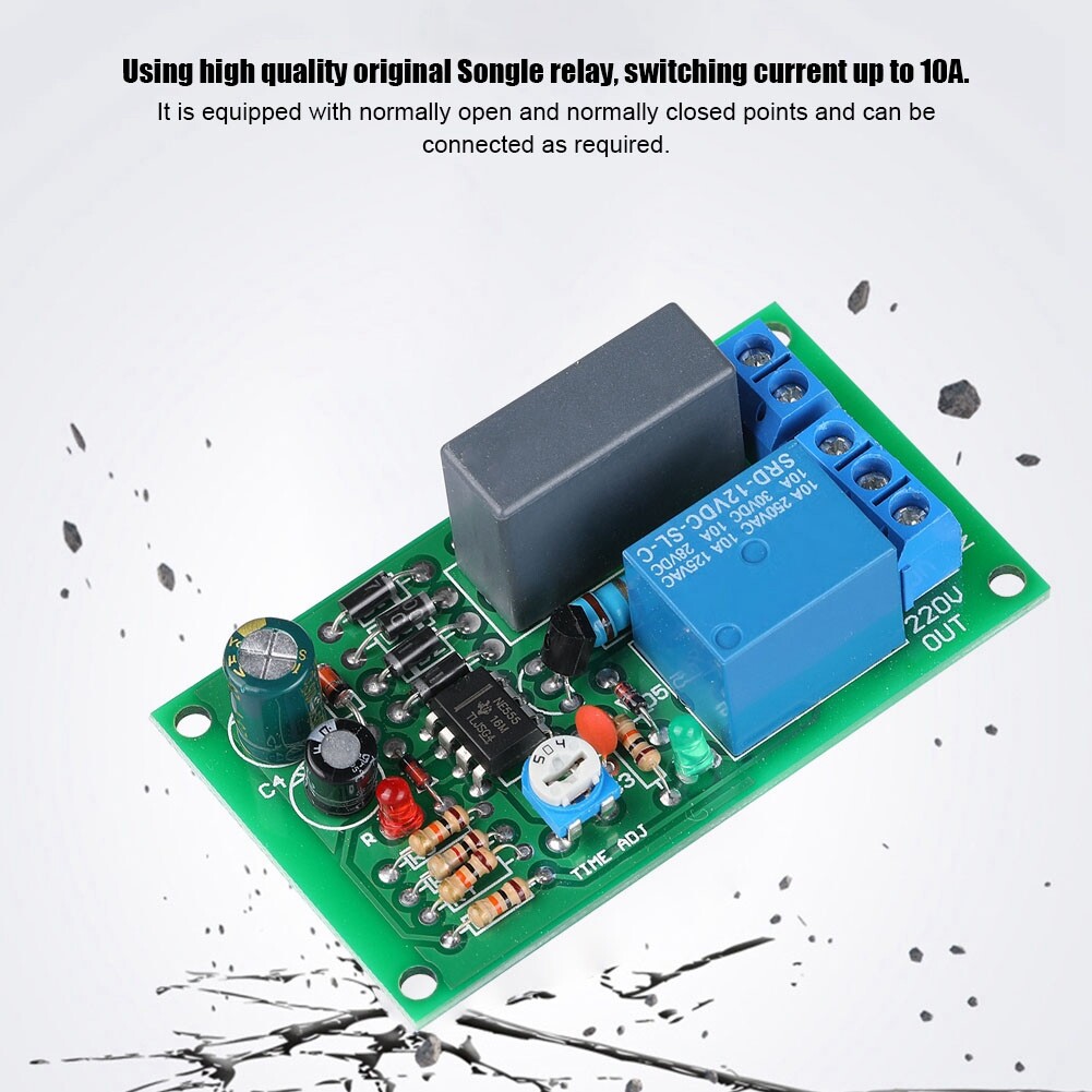 【khuyến mãi lớn】Bo Mạch Rơ Le 220V Mô Đun Công Tắc Trễ Rơ Le Hẹn Giờ, Mô-đun Công Tắc Tắt Độ Trễ Đầu Vào/Đầu Ra