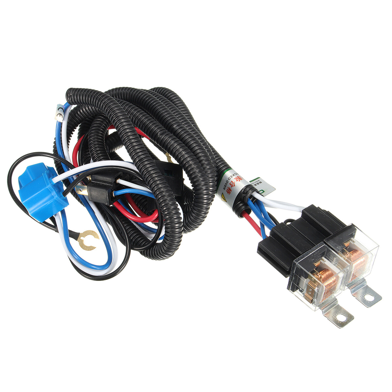 Bo yin bộ dây rơle đèn pha h4 cho xe hơi 12v đèn lớn bằng sứ, brilliance intensifier