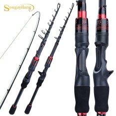 Sougayilang Cần Câu Quay/Đúc 1.8M 2.1M Cần Câu Du Lịch Thu Rút Tay Cầm Bằng Sợi Carbon Siêu Nhẹ Bằng Sợi Eva