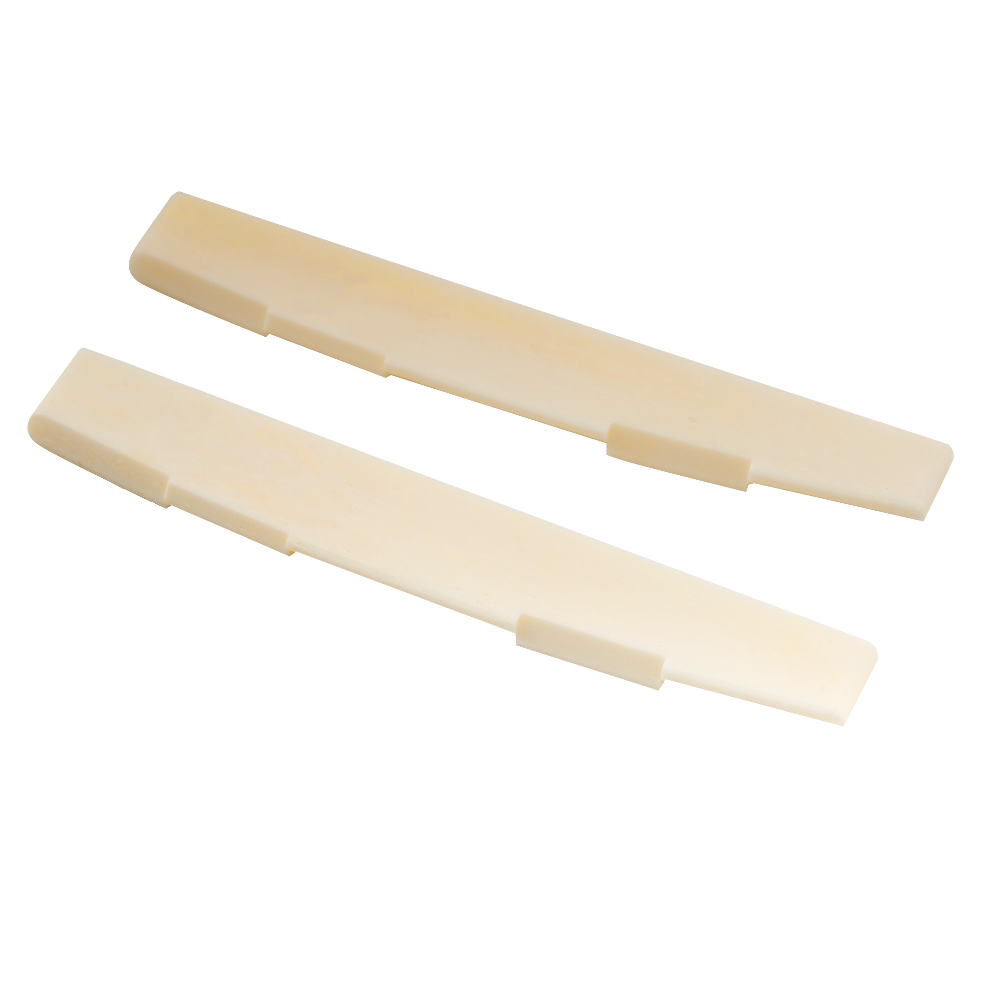 Musiclily Pro 73.15mm Universal Compensated Bone Saddle for 6-String Acoustic Guitar (Set of 2)