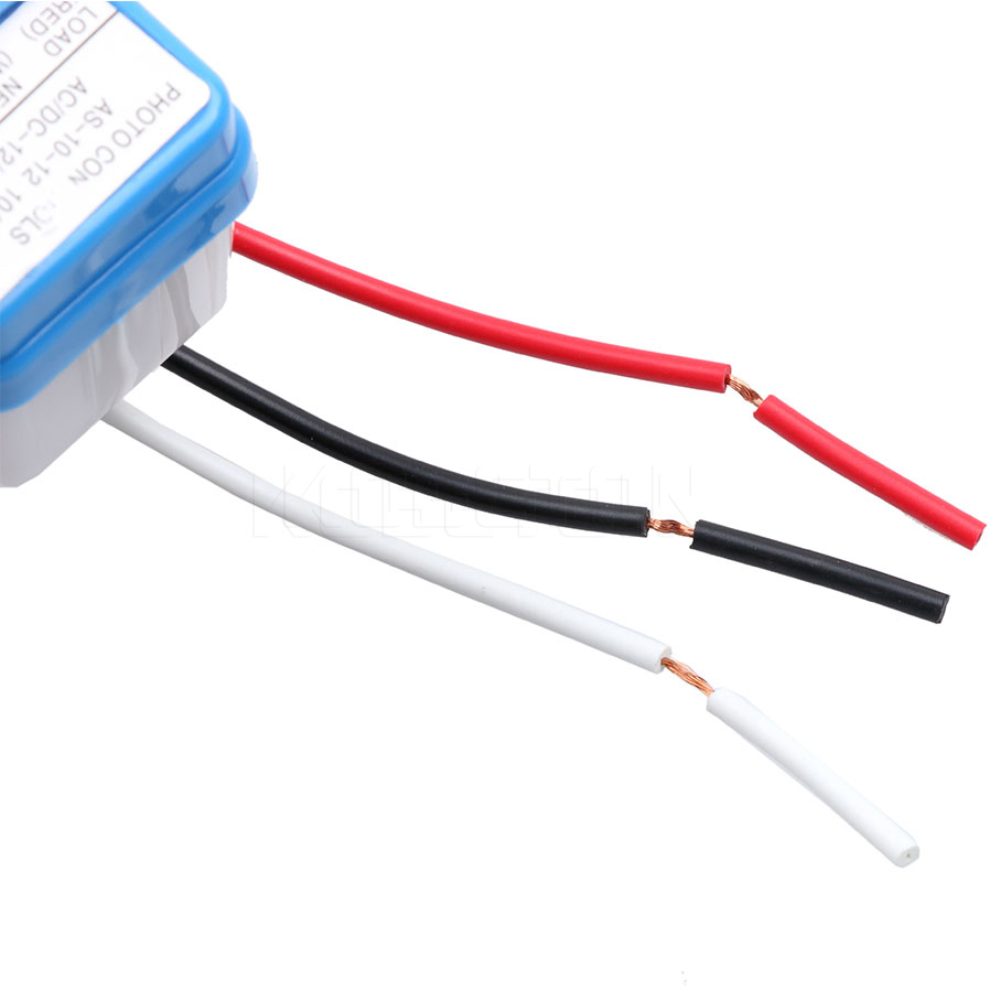 KEBIDU Cảm Biến Đèn Tự Động Bật Tắt Công Tắc Cảm Biến DC 12V 24V AC 110V 220V Công Tắc Quang Đèn Đường Photocell Công Tắc Bật Tắt Tự Động