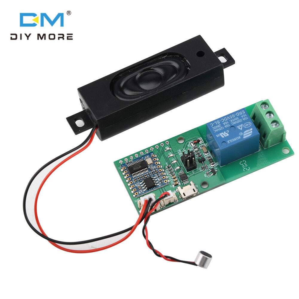 diymore HLK-V20 Mô-đun Điều Khiển Chip Nhận Dạng Giọng Nói Thông Minh, Mô-đun Cổng Nối Tiếp, Công Tắc Điều Khiển Bằng Giọng Nói Đánh Thức Tùy Chỉnh