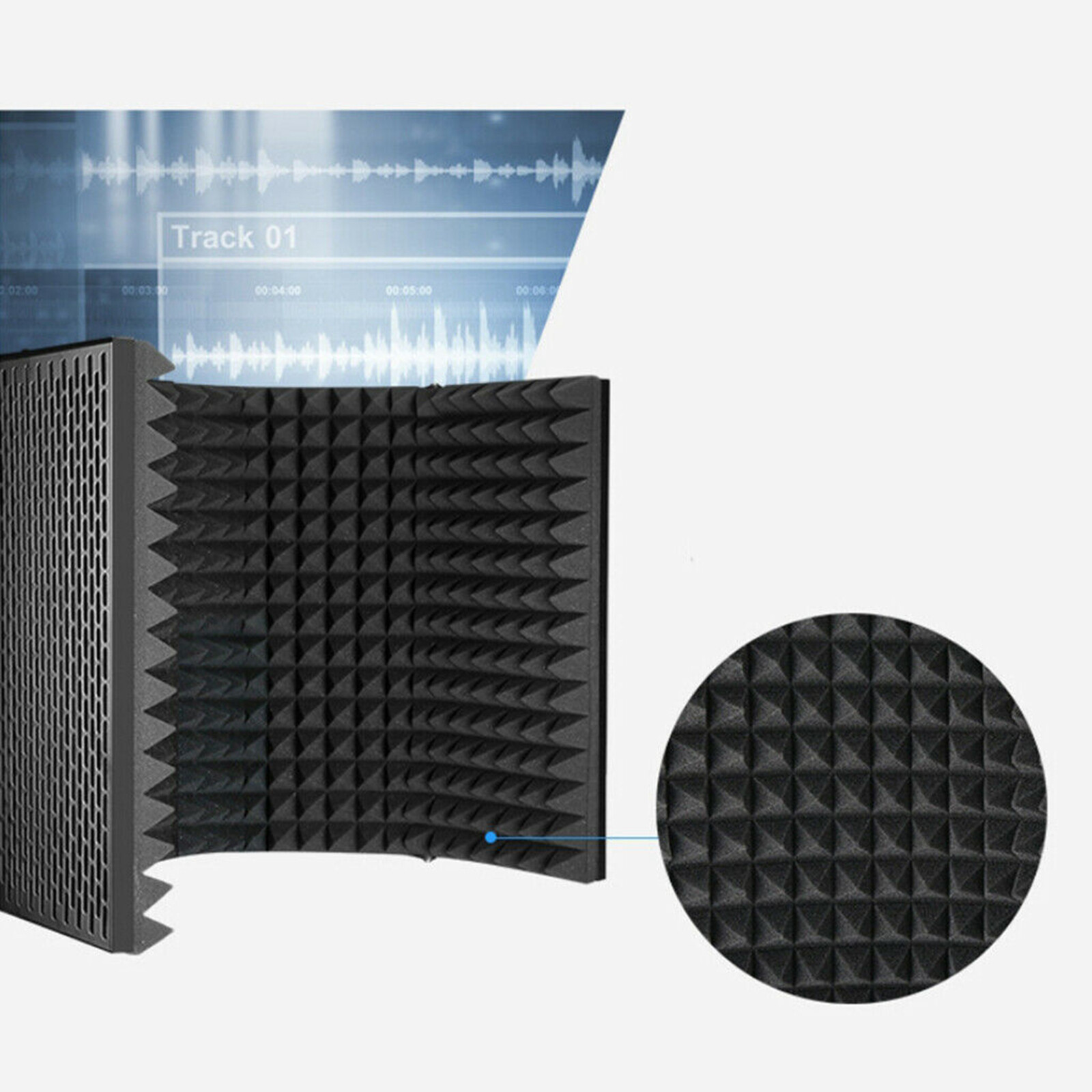 Âm Thanh Kỳ Diệu 5 Bảng Điều Khiển Micro Cách Ly Shield Vocal Booth Để Ghi Âm Phát Sóng