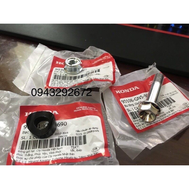 Bộ ốc bắt trục cổ lái dream, wave Honda