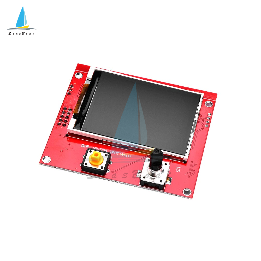 Seasboat NY-D08 Spot Welding Machine Controller 100A Pneumatic Color LCD Display Multi-point Personalization with Temperature Sensor