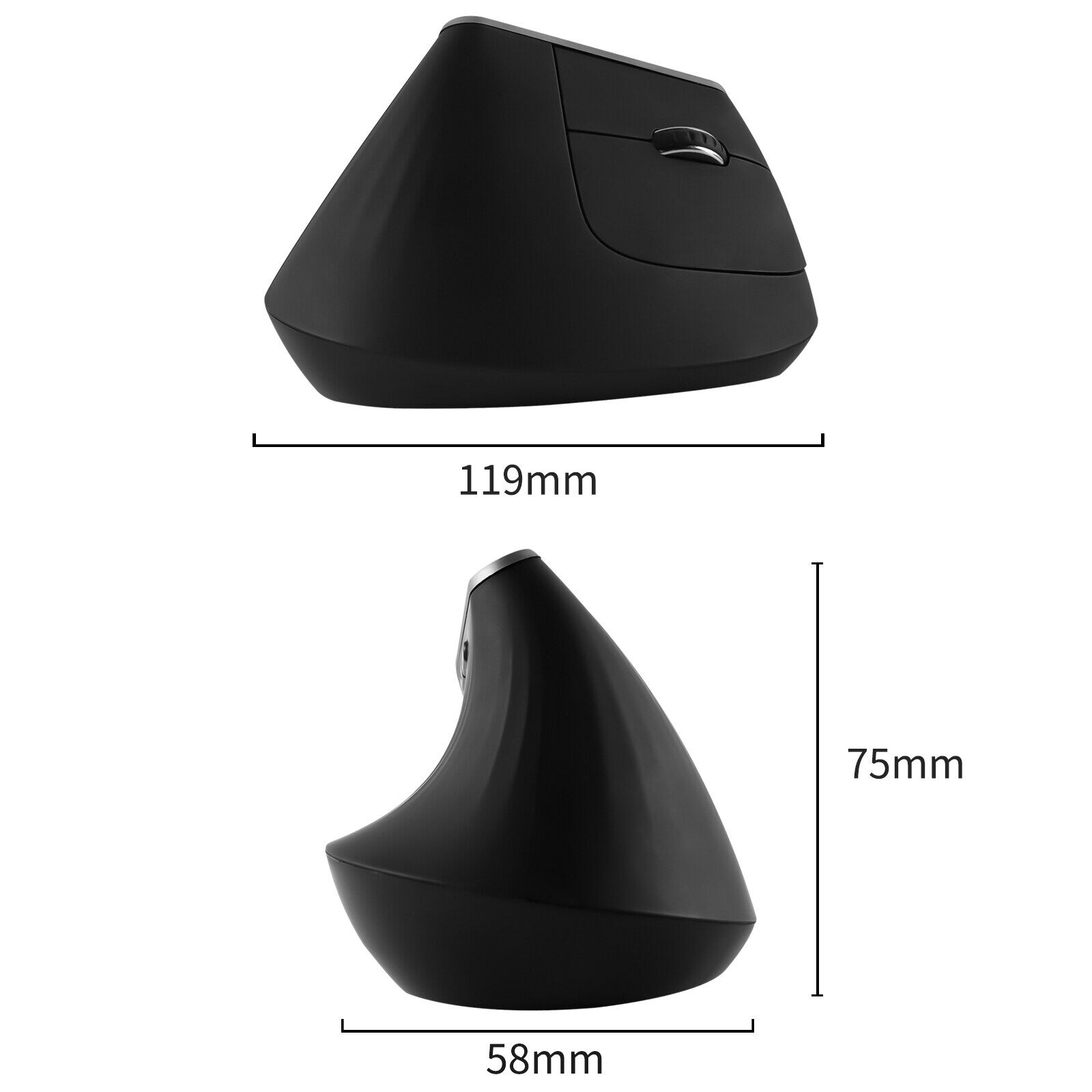 Chuột Đứng Công Thái Học Khỏe Mạnh Chuột Quang Chơi Game USB Chuột Không Dây Máy Tính 1600 DPI Cho Máy Tính Xách Tay Máy Tính Văn Phòng Máy Tính Bảng Windows