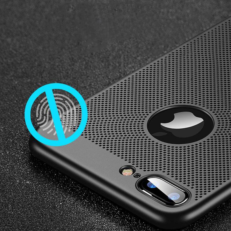 Ốp Lưng Tản Nhiệt Siêu Mỏng Dành Cho iPhone 8 Plus Ốp Lưng Điện Thoại Siêu Mỏng PC Cứng Mờ Thoáng Khí Có Lỗ