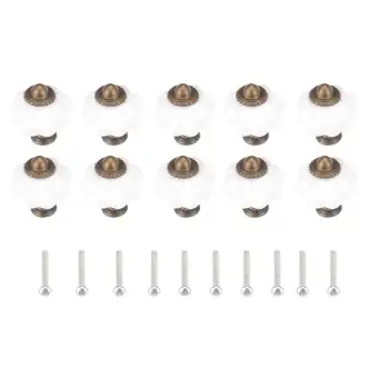 10pcs Set Pumpkin Knobs Ceramic Alloy Vintage Furniture Handles