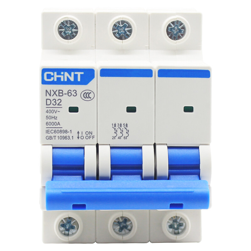 Cầu dao MCB Chint NXB-63 - 16A 6KA 3P
