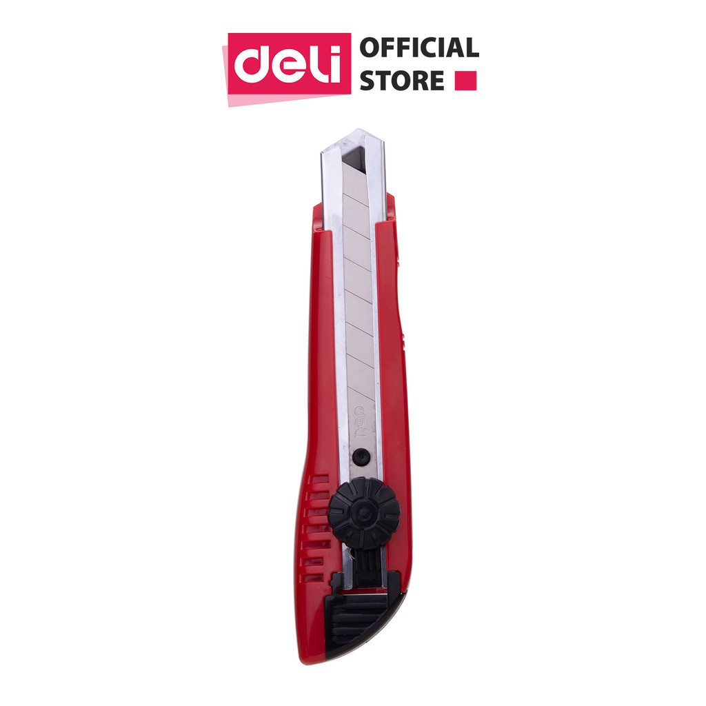 Dao rọc giấy đại lưỡi thép 18mm - deli 10040