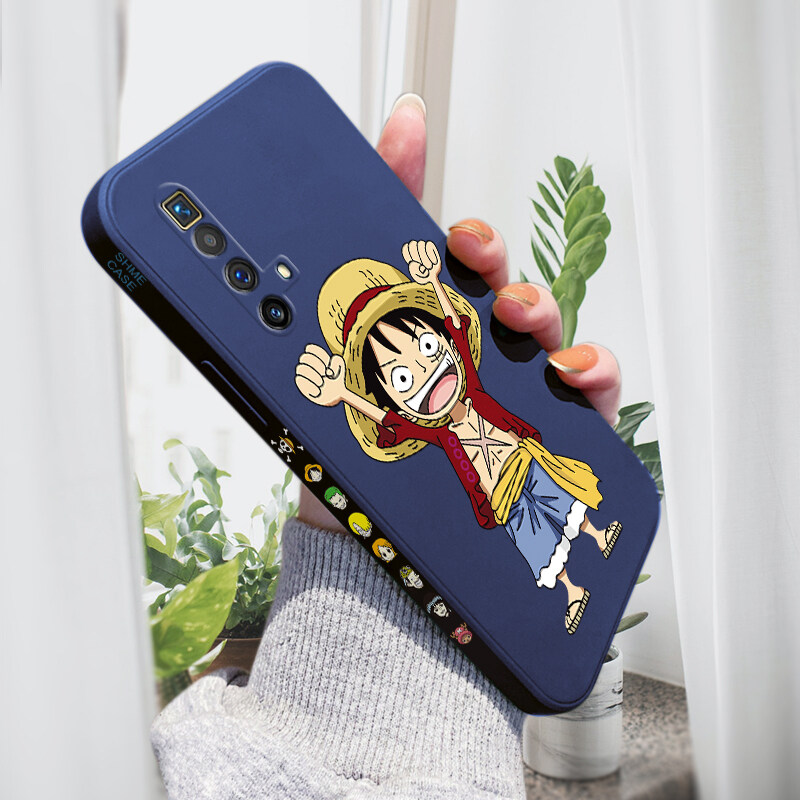 Hontinga Casing Case For Realme X50 5G Case Cartoon Anime Luffy