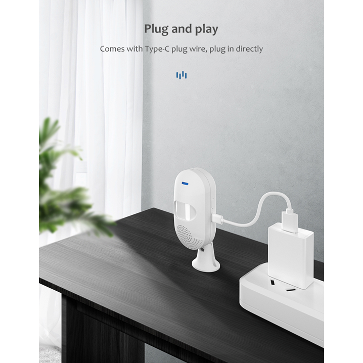 Smart PIR Motion Sensor Home Security Alarm Sensor Wifi / ZIgbee, Tuya Smart Life