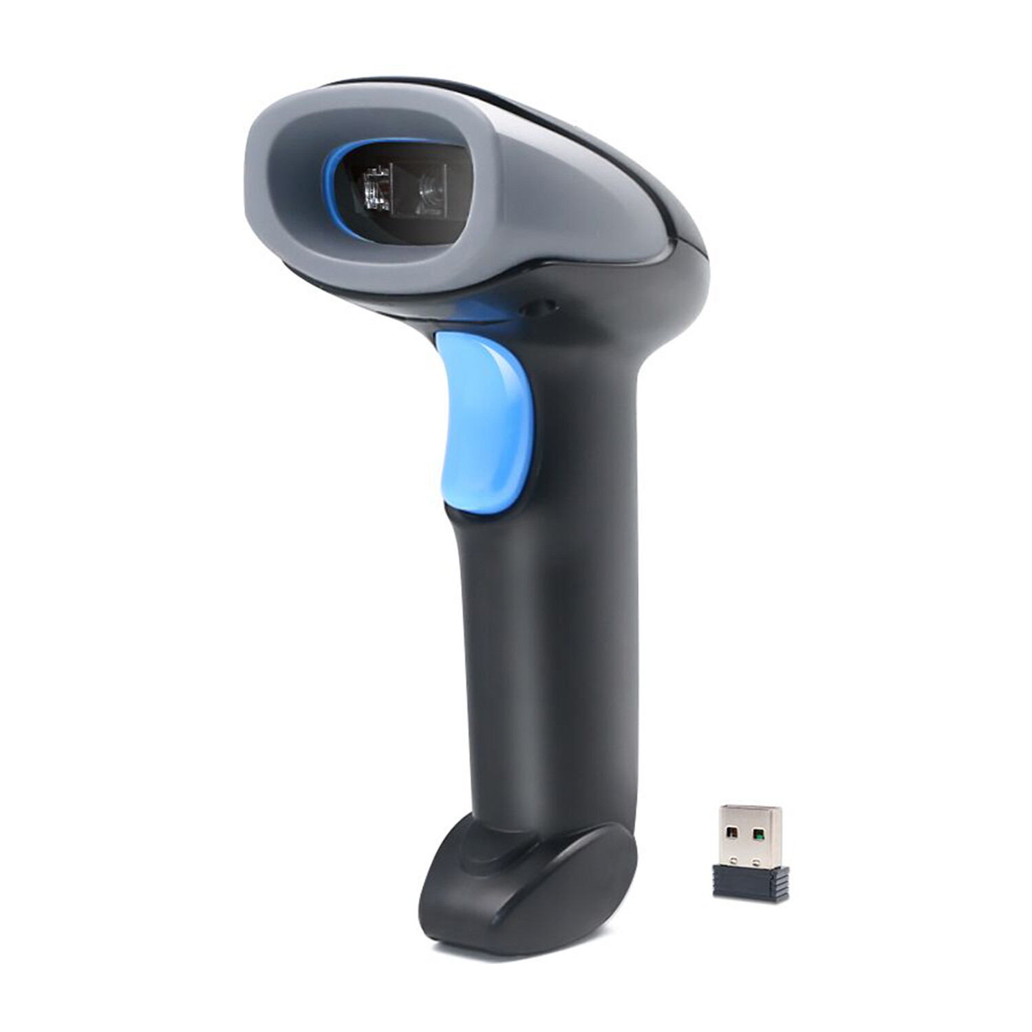 Bisofice Handheld Barcode Scanner 1D/2D/QR Code Scanner 2.4G Wireless & USB Wired Bar Code Reader Compatible with Windows Mac Linux for Supermarket Retail Library Logistics Warehouse
