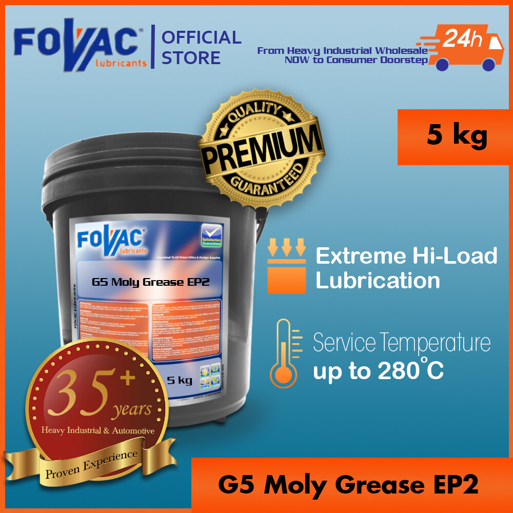 G5 Moly Grease EP2/ Multi-purpose Grease/ Hi-Temp Grease - 5kg | Lazada
