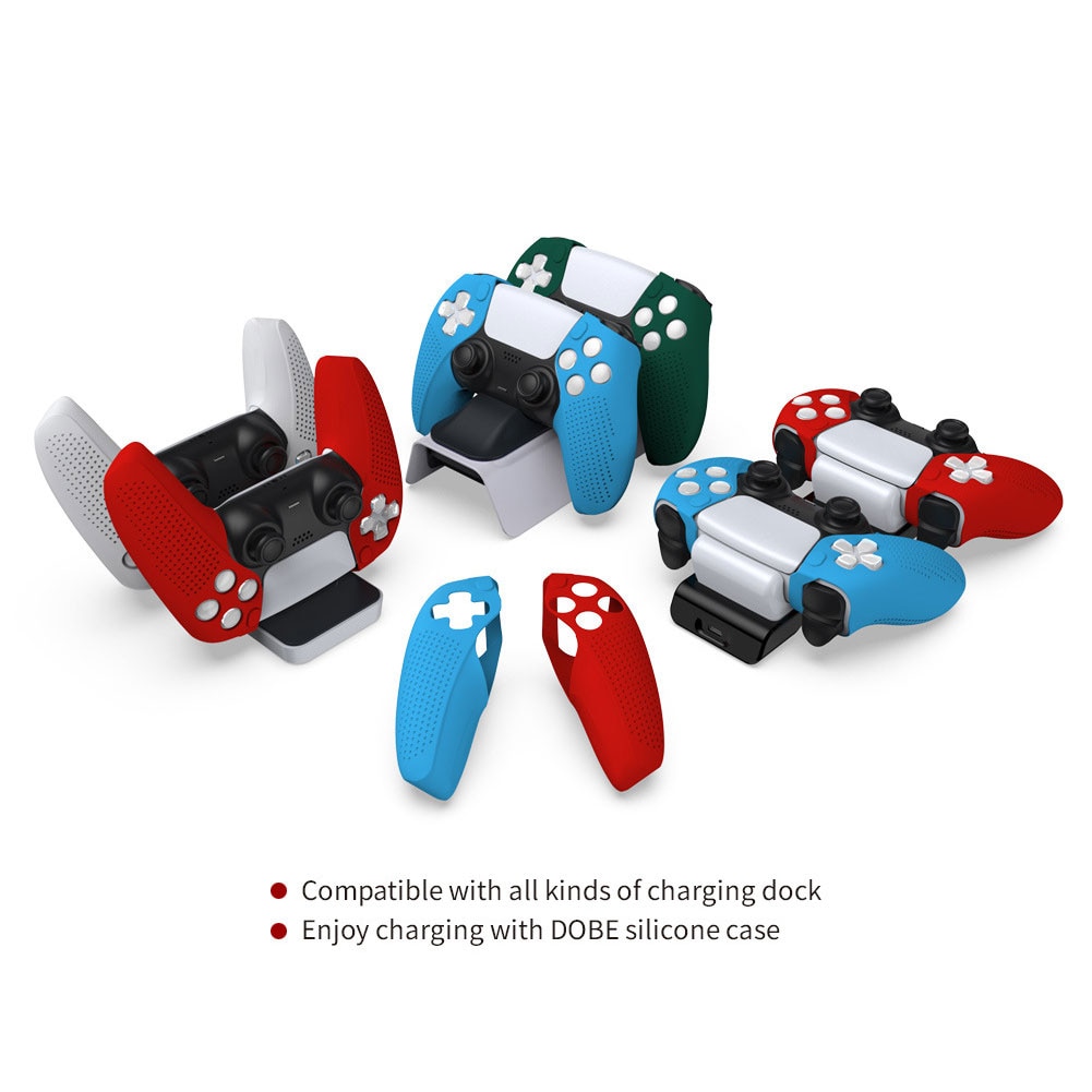 Narsta 1 Cặp Ốp Bảo Vệ Tay Cầm Chơi Game Bằng Silicon Mềm Cho PlayStation 5 DualSense PS5 Phụ Kiện Nắp Chống Trượt Điều Khiển