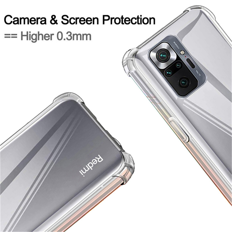 Lenuo Airbag Shockproof Phone Case For Xiaomi Redmi Note 11s 11 Pro 5G Redmi Note 10 Pro Max Casing Luxury Silicone Back Cover For Redmi Note 11 Transparent Case